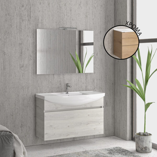 Βάση με συρτάρι Elvezia 8502 NEW BIANNA 100 KARAG 98x35x63cm (NBIAD1008502)