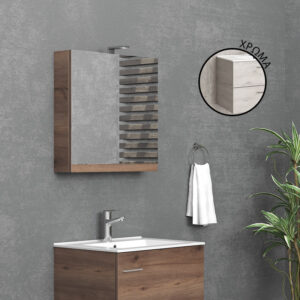 Καθρέπτης ανοιγόμενος Ice Oak 8902 Collection:NEW KARAG 60x13x60cm (NMI608902)