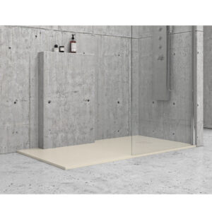 Ντουζιέρα ορθογώνια υψηλής αντοχής PIETRA Cream KARAG 80x140x2,5cm (PR80142CR)