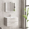 Βάση με δύο συρτάρια Ice Oak 8902 NEW ELSA 75 KARAG 74x45x48cm (NELS758902)