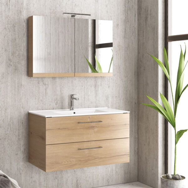 Βάση με δύο συρτάρια Elvezia 8502 NEW ELSA 90 KARAG 89x45x48cm (NELS908502)