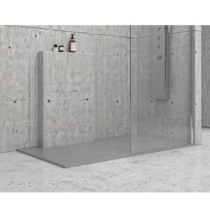 Ντουζιέρα ορθογώνια υψηλής αντοχής PIETRA Cemento KARAG 72x90x2,5cm (PR72902CE)