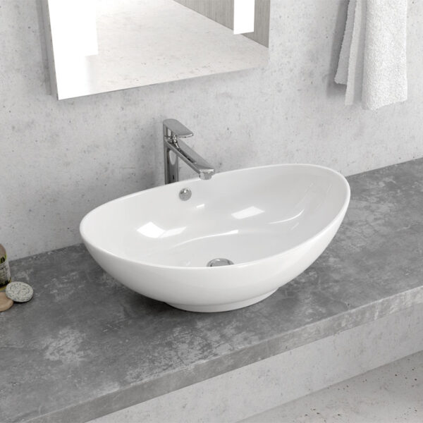 Νιπτήρας επικαθήμενος LT 3076 KARAG 59x39x19,5cm (LT3076)