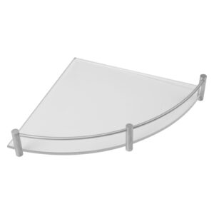 Εταζέρα γωνιακή γυάλινη MENSOLE 0622 99 Σατινέ KARAG 20cm (062299)