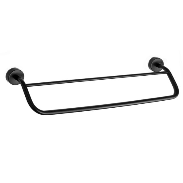 Πετσετοκρεμάστρα διπλή MODERNO 2262 55 Μαύρη ματ KARAG 60cm (226255)