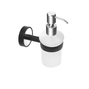 Δοχείο σαπουνιού γυάλινο OPTIMO 6801 Μαύρο KARAG (6801)