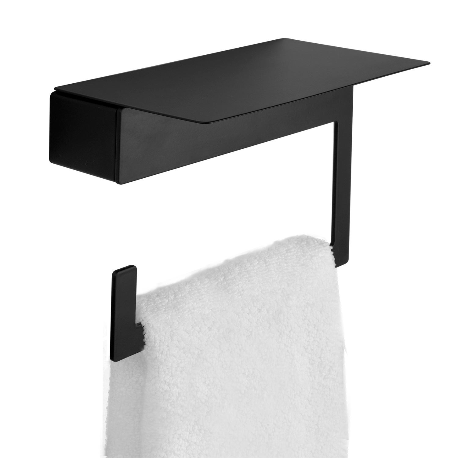 Πετσετοκρεμάστρα κρίκος με βάση NEO 8224 55 Μαύρη ματ KARAG (822455)