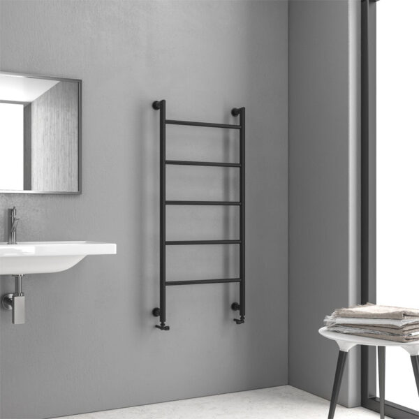 Θερμαντικό σώμα μπάνιου Black Matt DESIGN 6 1200 KARAG 9,3x56x120cm (DESIGN6-1200-B)