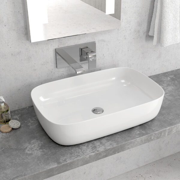 Νιπτήρας επικαθήμενος LT 2143-P KARAG 60x39x14,5cm (LT2143-P)
