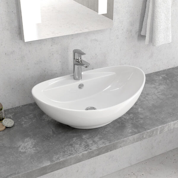 Νιπτήρας επικαθήμενος LT 3073 KARAG 59x39x21cm (LT3073)