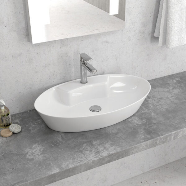 Νιπτήρας επικαθήμενος LT 3203 KARAG 61x36,5x12cm (LT3203)