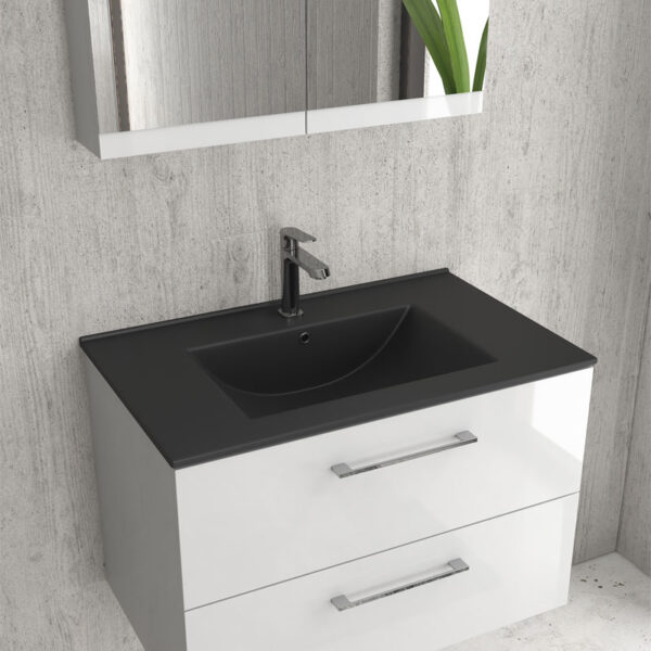 Νιπτήρας επίπλου μαύρος ματ LT 7506 KARAG 60x47x18cm (LT7506-60MB)