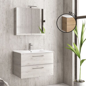 Βάση με δύο συρτάρια Elvezia 8502 NEW ELSA 75 KARAG 74x45x48cm (NELS758502)