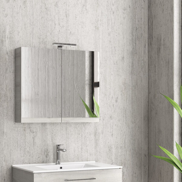 Καθρέπτης ανοιγόμενος με δύο πόρτες Ice Oak 8902 Collection:NEW KARAG 75x13x60cm (NMI759802)