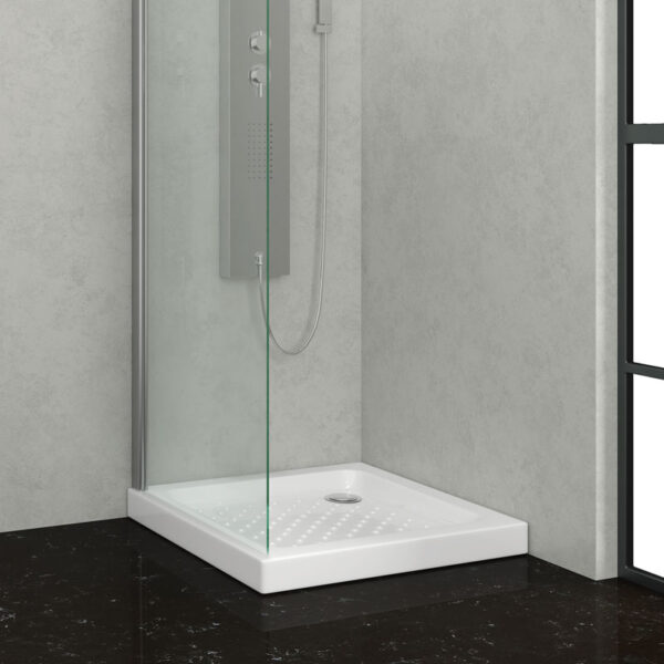 Ντουζιέρα τετράγωνη πορσελάνης PORCELAIN KARAG 72x72x9cm (POR1)