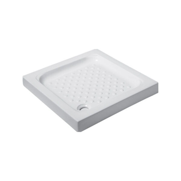 Ντουζιέρα τετράγωνη πορσελάνης PORCELAIN KARAG 80x80x9cm (POR2)