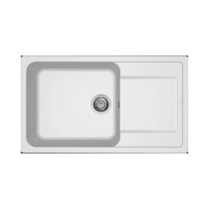 Νεροχύτης κουζίνας LIFE 410 Bianco 68 ELLECI 86x50cm (LG241068)