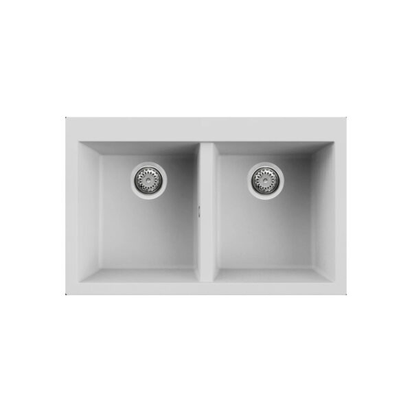 Νεροχύτης κουζίνας QUADRA 350 Bianco 68 ELLECI 79x50cm (LGQ35068)