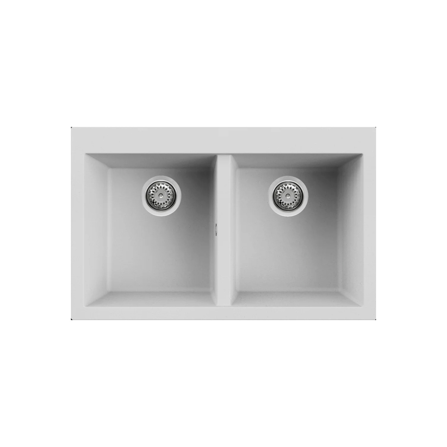 Νεροχύτης κουζίνας QUADRA 350 Bianco 68 ELLECI 79x50cm (LGQ35068)