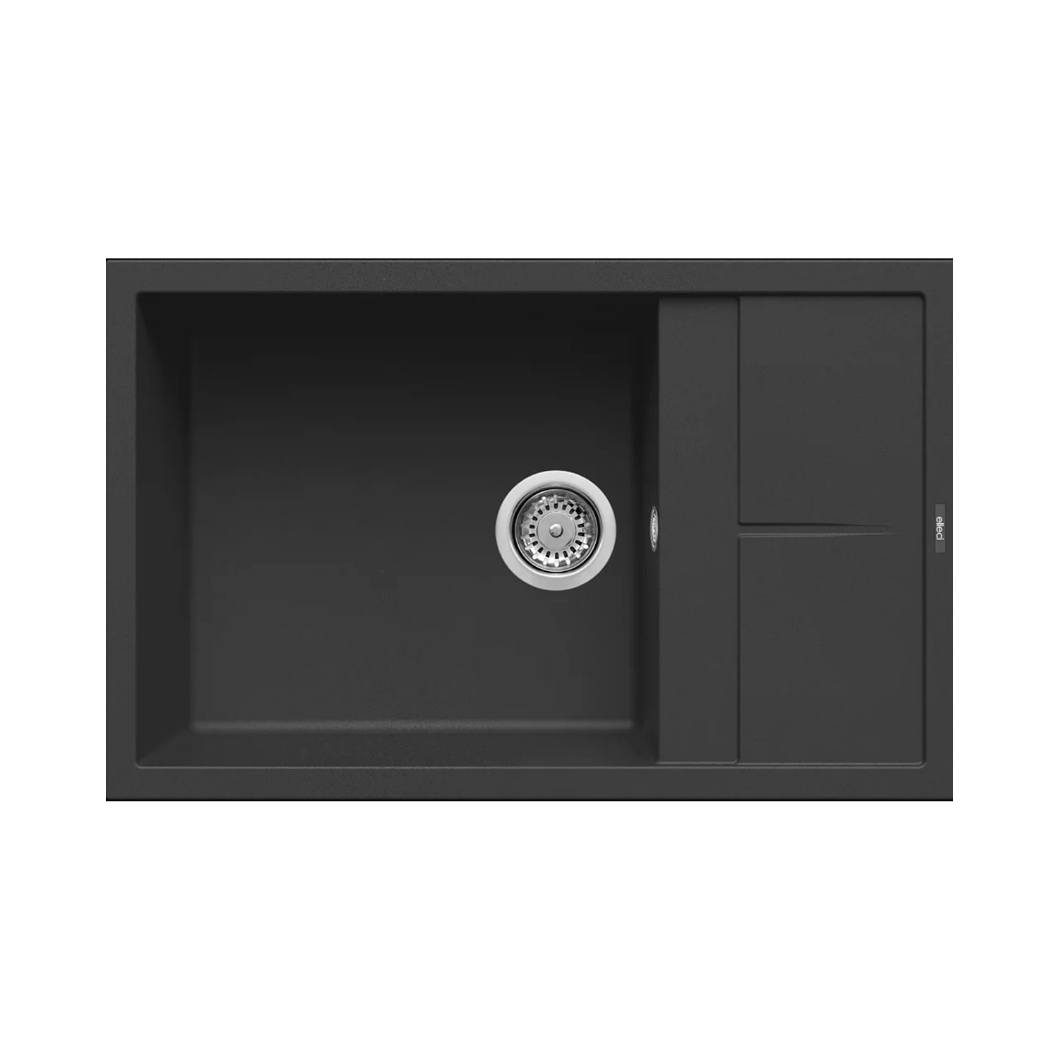 Νεροχύτης κουζίνας UNICO 310 Nero 40 ELLECI 78x50cm (LGU31040)