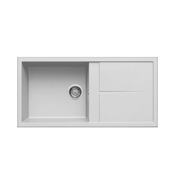 Νεροχύτης κουζίνας UNICO 480 Bianco 68 ELLECI 100x50cm (LGU48068)