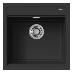 Νεροχύτης κουζίνας BEST 104 Black 86 ELLECI 51x51cm (LKB10486)