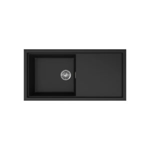 Νεροχύτης κουζίνας SINTESI 480 Black 86 ELLECI 100x50cm (LKS48086)