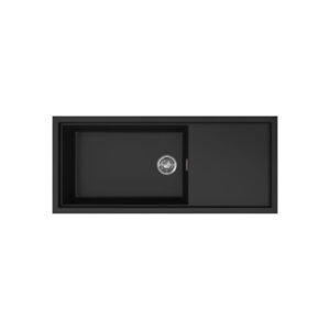 Νεροχύτης κουζίνας SINTESI 510 Black 86 ELLECI 116x50cm (LKS51086)