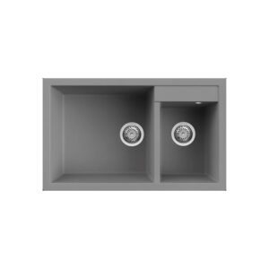 Νεροχύτης κουζίνας QUADRA 440 Titanium 73 ELLECI 81,5x50cm (LMQ44073)