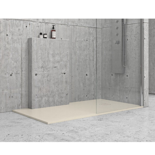 Ντουζιέρα ορθογώνια υψηλής αντοχής PIETRA Cream KARAG 70x120x2,5cm (PR70122CR)