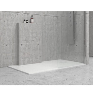 Ντουζιέρα ορθογώνια υψηλής αντοχής PIETRA Bianco KARAG 80x100x2,5cm (PR80102BI)