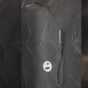 Σετ μπαταρίας εντοιχισμού ντους JOAN Marmo Nero 24668-MN-SET KARAG (24668-MN-SET)