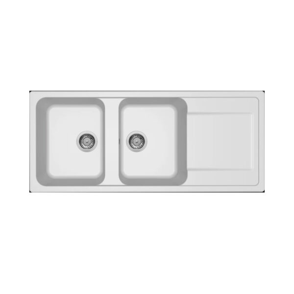 Νεροχύτης κουζίνας LIFE 500 Bianco 68 ELLECI 116x50cm (LG250068)