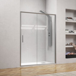 Καμπίνα από τοίχο σε τοίχο με διάφανο κρύσταλλο EFE 400 Silver KARAG 120x190cm (EFEA400120)