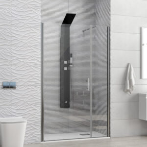 Καμπίνα από τοίχο σε τοίχο με διάφανο κρύσταλλο S 5 ALTO Cromo KARAG 110x200cm (σταθερό 30cm) (S5H11030)