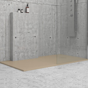 Ντουζιέρα ορθογώνια υψηλής αντοχής CLASSIC Beige KARAG 120x70cm (CR12070BE)