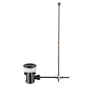 Βαλβίδα νιπτήρος με υπερχείλιση D144-GM Gun Metal KARAG (D144GM)