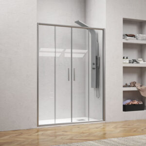 Καμπίνα από τοίχο σε τοίχο με διάφανο κρύσταλλο EFE 600 Silver KARAG 170x190cm (EFEA600170)