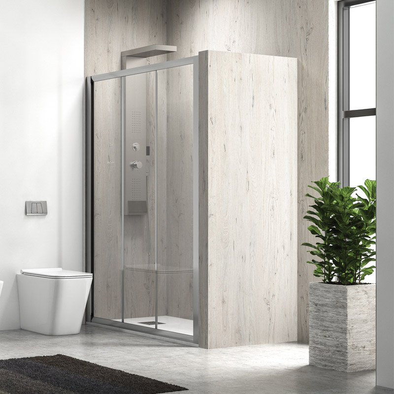 Καμπίνα από τοίχο σε τοίχο με σατινέ κρύσταλλο PENTA 300 KARAG 130x190cm (PENSA300130)