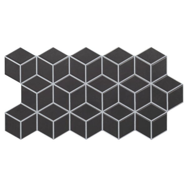 Πλακάκι RHOMBUS Black KARAG 26,5x51cm (RHOB26551)