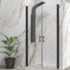 Καμπίνα από τοίχο σε τοίχο με διάφανο κρύσταλλο S 28 ALTO SALLON Black KARAG 120x200cm (S28SH-120NC)
