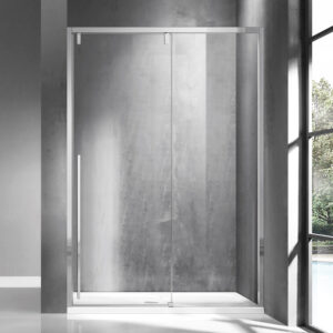 Καμπίνα από τοίχο σε τοίχο με διάφανο κρύσταλλο SANTORINI 400 Cromo KARAG 150x200cm (SANC400150)