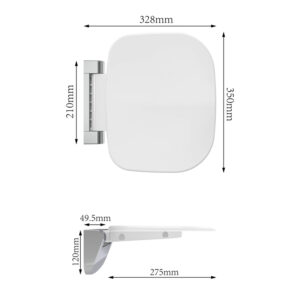 Βοηθητικό κάθισμα ντους λευκό ST001 KARAG 35x32,8x12cm (ST001)