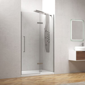 Καμπίνα από τοίχο σε τοίχο με διάφανο κρύσταλλο TINOS 400 Cromo KARAG 100x200cm (TIN400100)