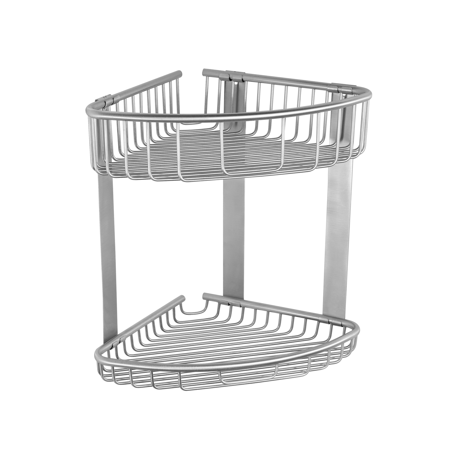 Καλάθι γωνιακό διπλό σχαρωτό RETI 9639 99 Σατινέ KARAG 21x21x29cm (963999)