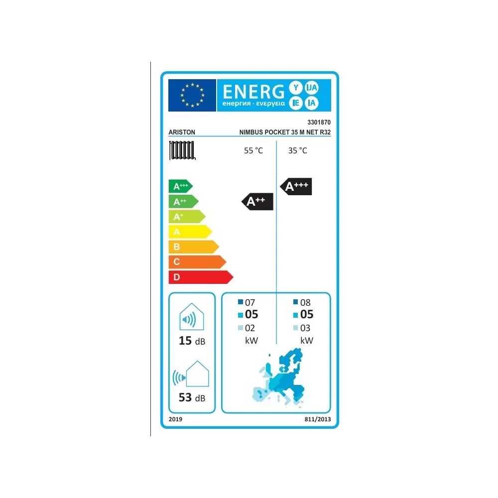 Ariston Nimbus Pocket 35 M Net R32 Αντλία Θερμότητας Monoblock 3,5kW - Image 11