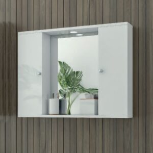 Drop Mirror 5KDO075WH Καθρέπτης Με Ντουλάπι