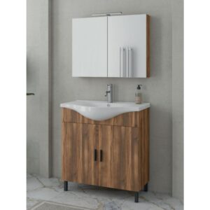 Drop Luna 80 Amber Baroque Oak 5FLU080BO Έπιπλο Μπάνιου Μελαμινικό