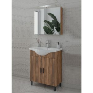 Drop Luna 65 Amber Baroque Oak 5FLU065BO Έπιπλο Μπάνιου Μελαμινικό