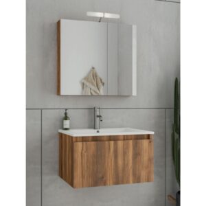 Drop Liberty 75 Amber Baroque Oak 5FLI075BO Έπιπλο Μπάνιου Μελαμινικό